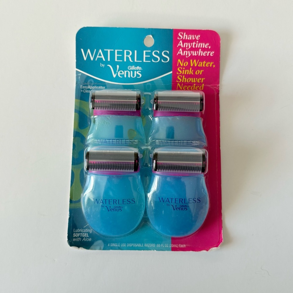 Discontinued New Waterless by Gillette Venus 4 Pack of Razors New